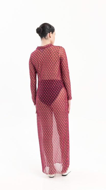 Pink Mesh Dress