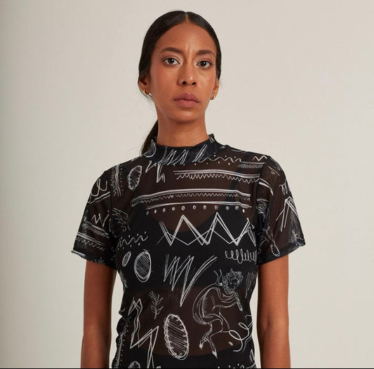 Minoblack Top Manga Corta