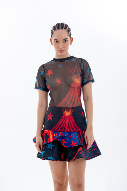 Aetna Black Top Manga Corta