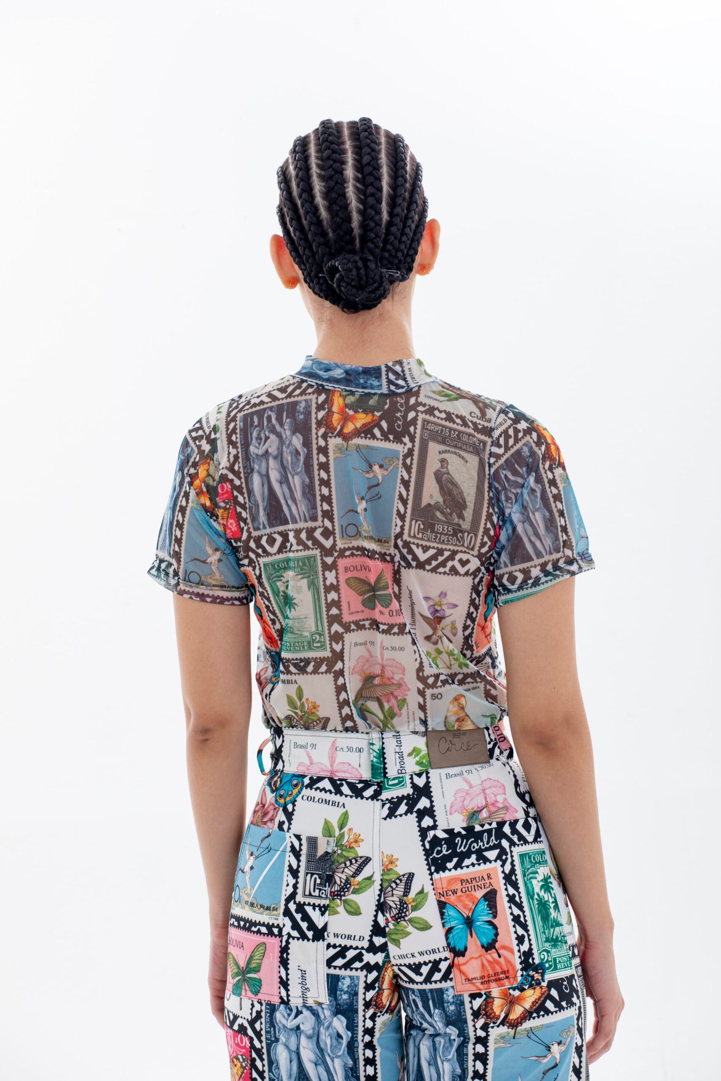 Phyche Top Manga Corta