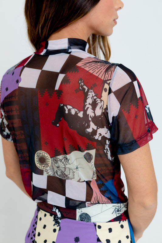 Caos Top Manga Corta