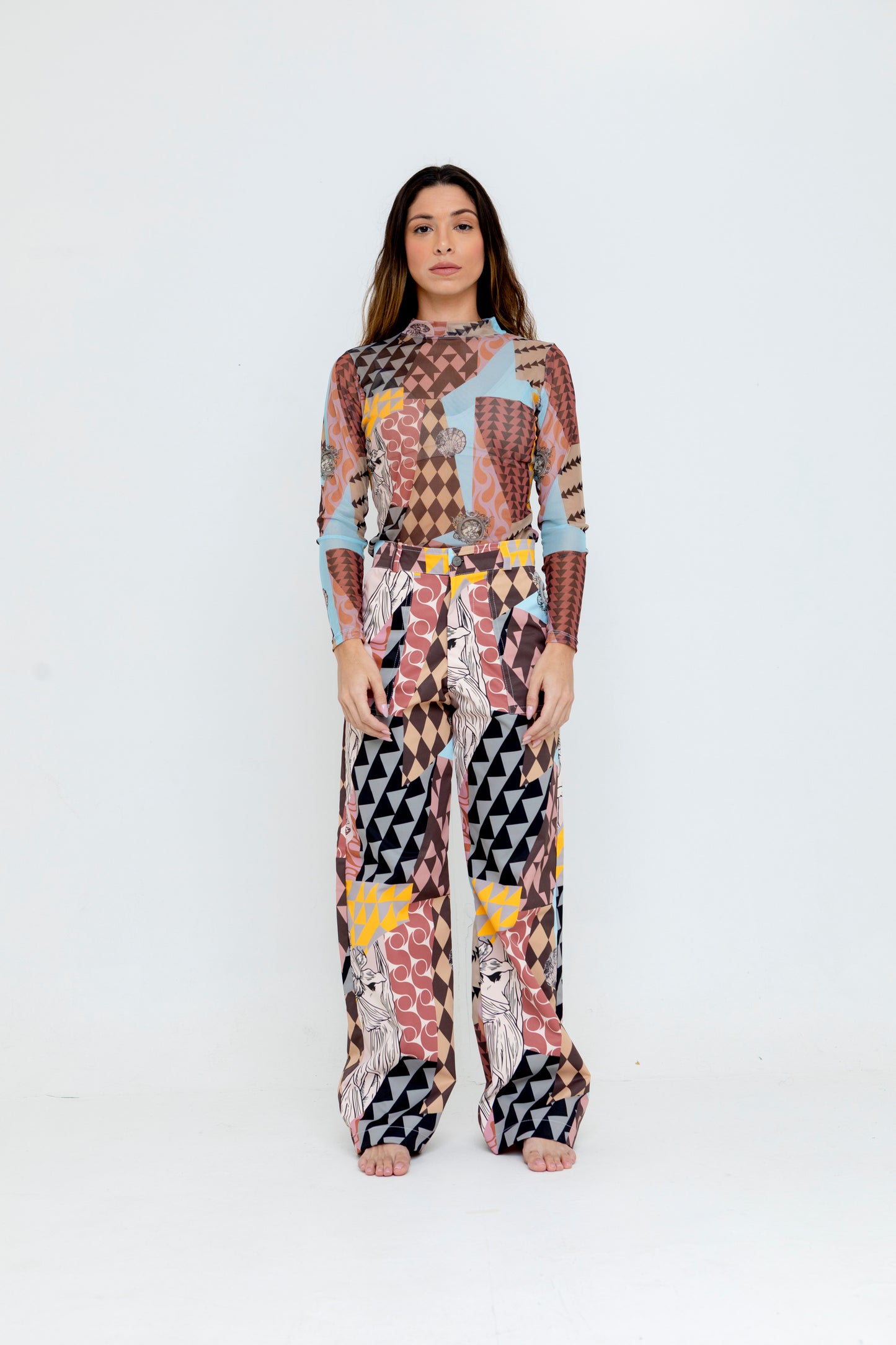 Persefone Top Manga Larga